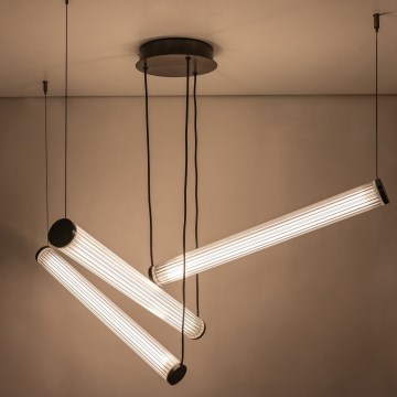 Zuma Line - LED dimmējama lustra uz kabeļa LED/64W/230V 2700-6500K melna + tālvadības pults