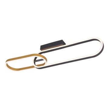 Zuma Line - LED griestu gaismeklis 2xLED/24W/230V melns/zelts