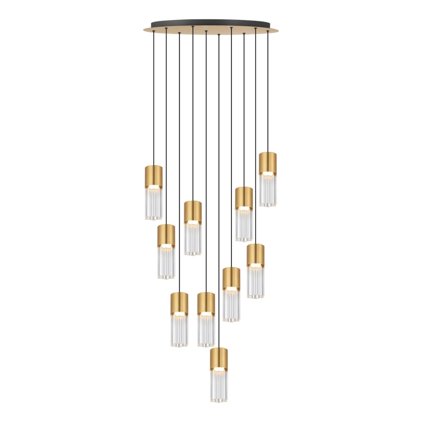 Zuma Line - LED karājamā lustra ar kabeli LED/50W/230V, zelta krāsā