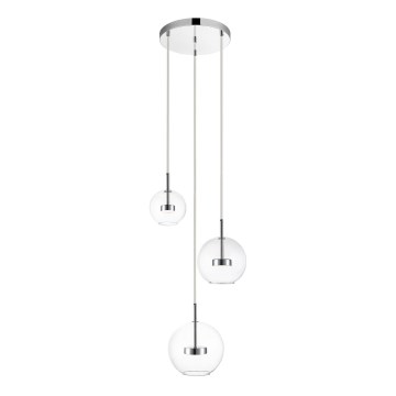 Zuma Line - LED Lustra ar auklu 3xLED/5W/230V spīdīgi hromēts