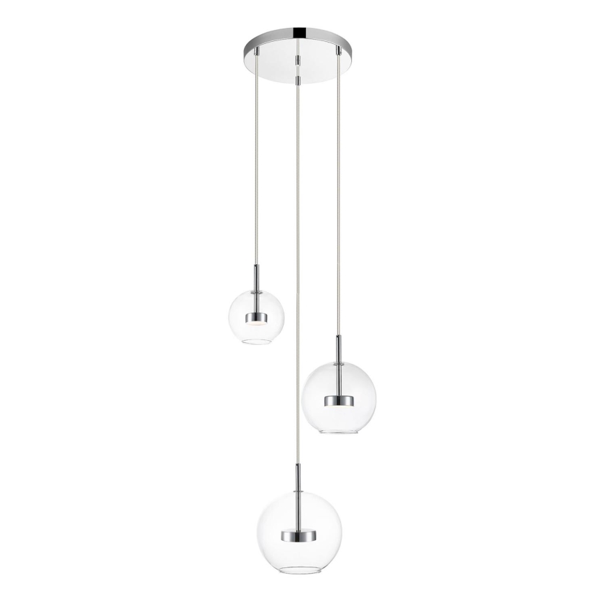 Zuma Line - LED Lustra ar auklu 3xLED/5W/230V spīdīgi hromēts