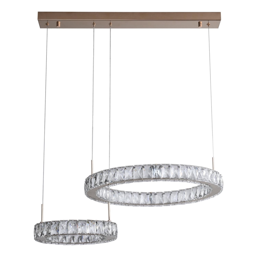 Zuma Line - LED lustra uz troses LED/36W/230V rožu zelts