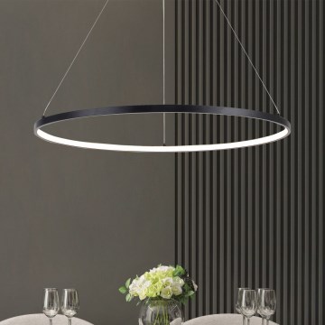 Zuma Line - LED piekaramā lampa uz troses LED/36W/230V 3000/4000/6000K Ø80 cm melna