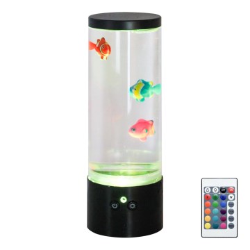 Zuma Line - LED RGB regulējama galda lampa LED/1W/5V/3xAA + tālvadības pults