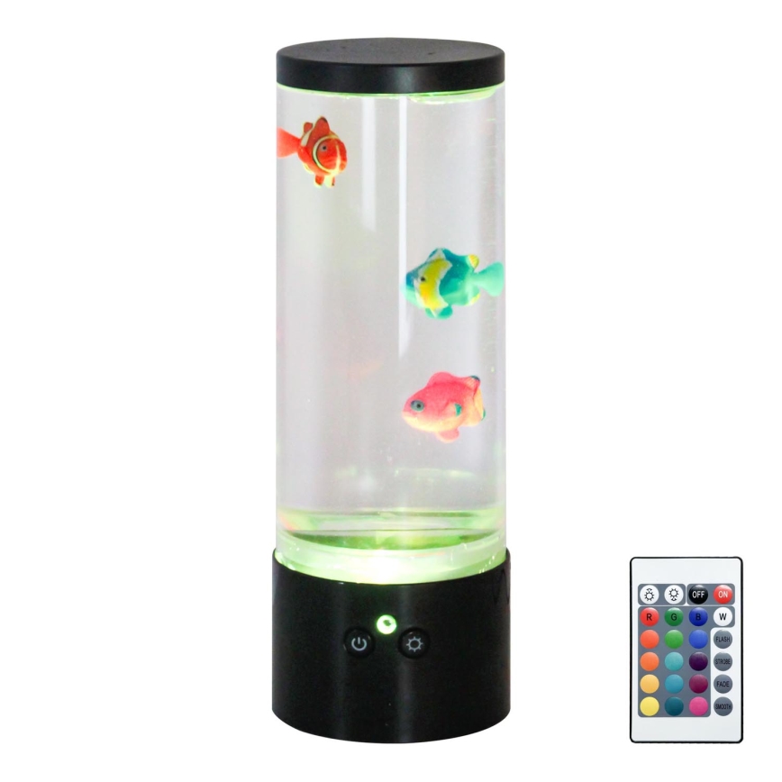 Zuma Line - LED RGB regulējama galda lampa LED/1W/5V/3xAA + tālvadības pults
