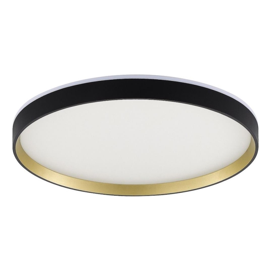 Zuma Line - LED RGBW Aptumšojama vannas istabas griestu lampa LED/32W/230V + LED/8W 3000-6000K IP44 melna/zelta + tālvadības pults