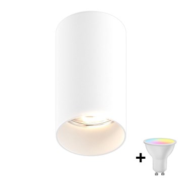 Zuma Line - LED RGBW regulējams vietas gaismeklis 1xGU10/6W/230V, balts + tālvadība