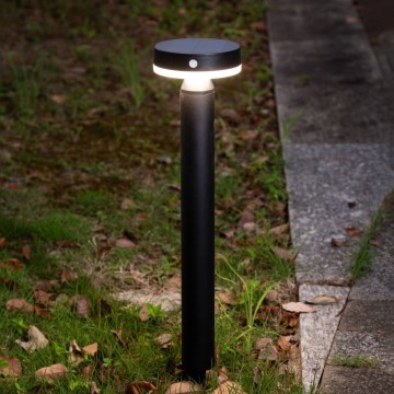 Zuma Line - LED Saules enerģijas lampa ar kustību un krēslas sensoru LED/4,5W/2000 mAh IP44 melna