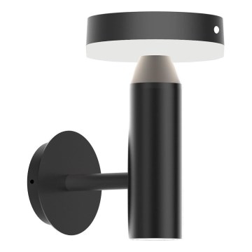 Zuma Line - LED Saules enerģijas sienas lampa ar kustību un krēslas sensoru LED/4,5W/2000 mAh IP44 melna