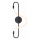 Zuma Line - LED Sienas lampa BALBO LED/10W/230V 3000/4000/6000K melna
