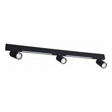 Zuma Line - LED Sienas starmetis 3xGU10/5W/230V + 2xLED/8W melna