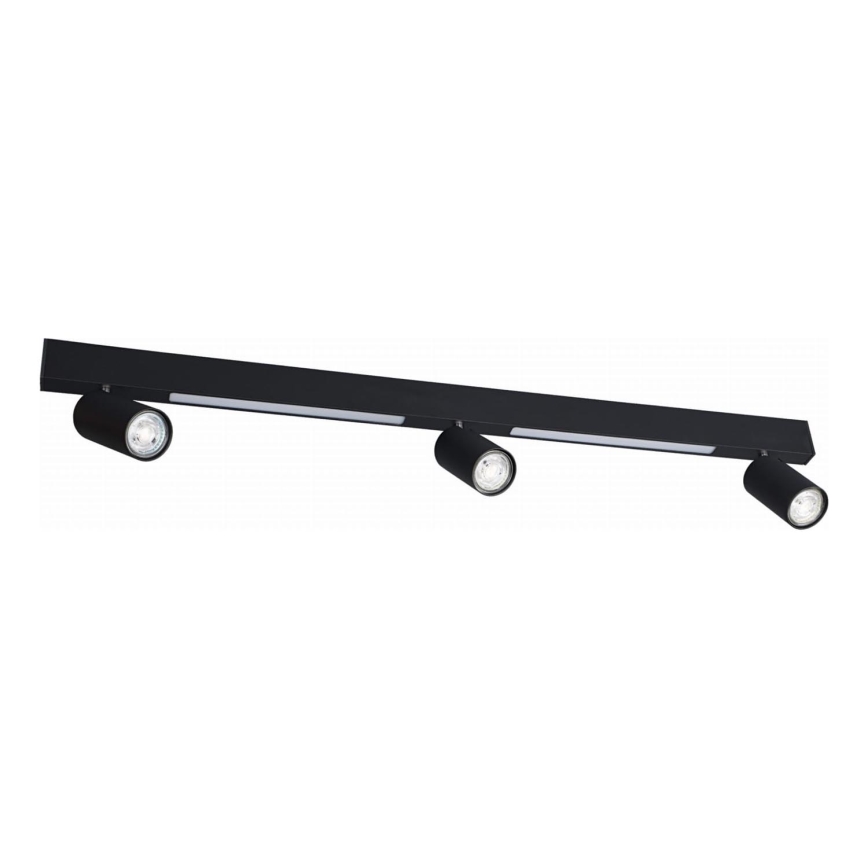 Zuma Line - LED Sienas starmetis 3xGU10/5W/230V + 2xLED/8W melna