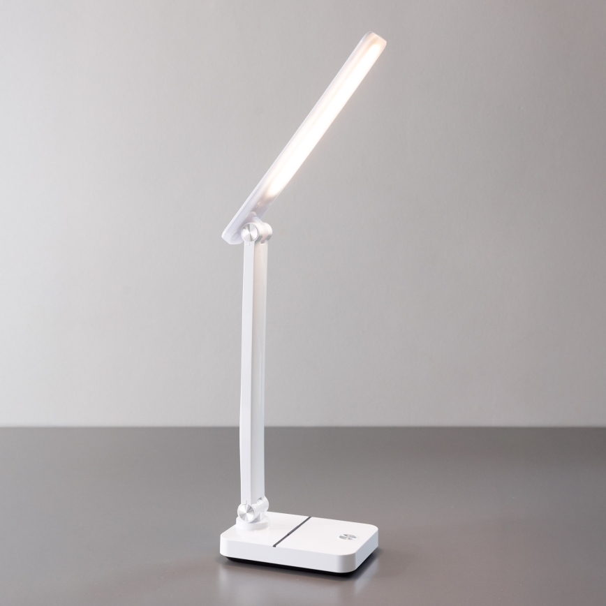 Zuma Line - LED Uzlādējama galda lampa LED/8W/1200 mAh 3000/4500/6000K CRI 90 balta