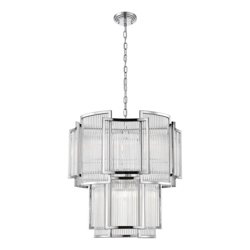 Zuma Line - Lustra ar ķēdi 8xE14/60W/230V spīdīgi hromēts