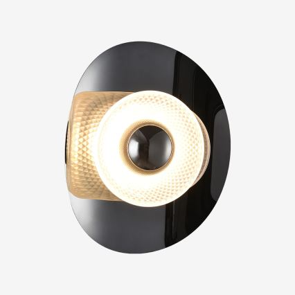 Zuma Line - LED sienas gaismeklis LED/8W/230V melns/dūmots