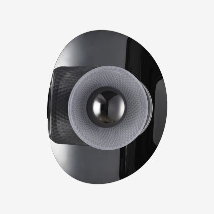 Zuma Line - LED sienas gaismeklis LED/8W/230V melns/dūmots