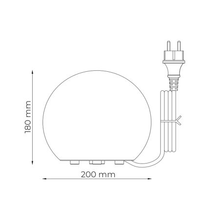 Zuma Line - āra lampa 1x E27/10W/230V, Ø 20 cm, IP44