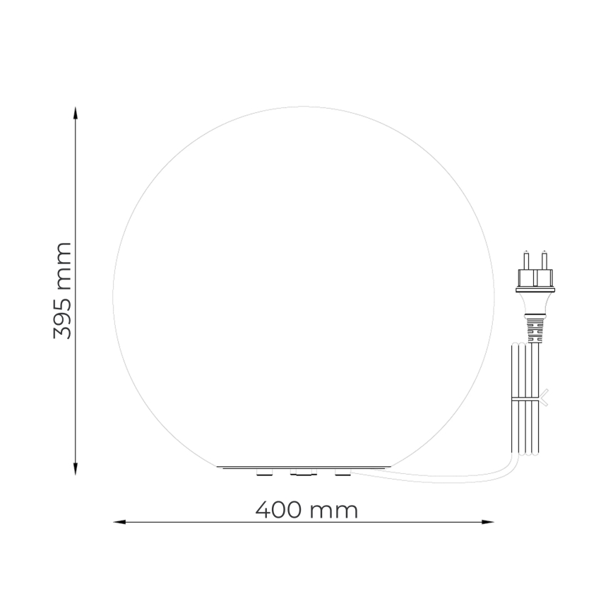 Zuma Line - Āra lampa 1xE27/15W/230V Ø 40 cm IP44