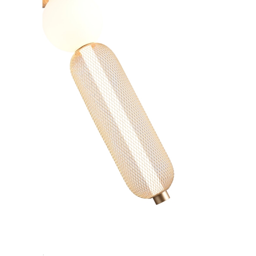 Zuma Line - LED dimējama pakaramā lustra uz troses LED/27W/230V 3000-5700K zelta + ar tālvadības pulti