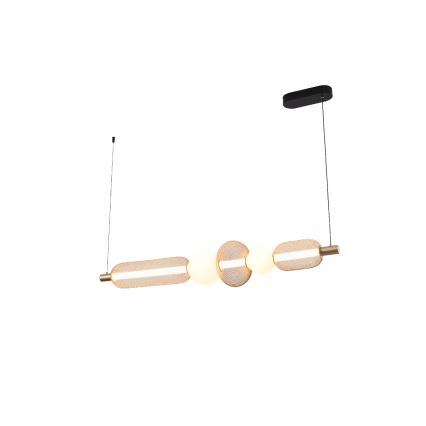 Zuma Line - LED Aptumšojama lustra uz troses LED/27W/230V 3000-5700K zeltaina + ar tālvadības pulti