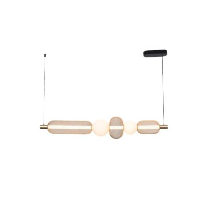 Zuma Line - LED Aptumšojama lustra uz troses LED/27W/230V 3000-5700K zeltaina + ar tālvadības pulti