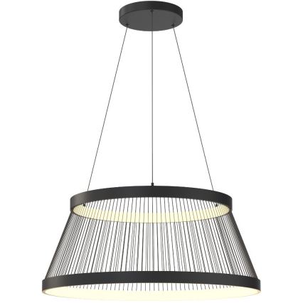 Zuma Line - LED Aptumšojama lustra ar auklu LED/53W/230V 2700-6000K melna + tālvadības pults