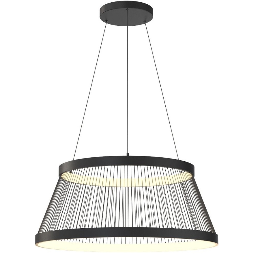 Zuma Line - LED Aptumšojama lustra ar auklu LED/53W/230V 2700-6000K melna + tālvadības pults