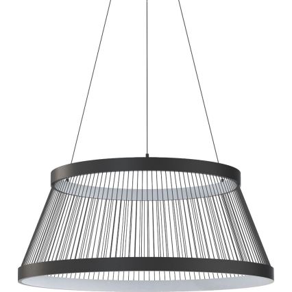 Zuma Line - LED Aptumšojama lustra ar auklu LED/53W/230V 2700-6000K melna + tālvadības pults