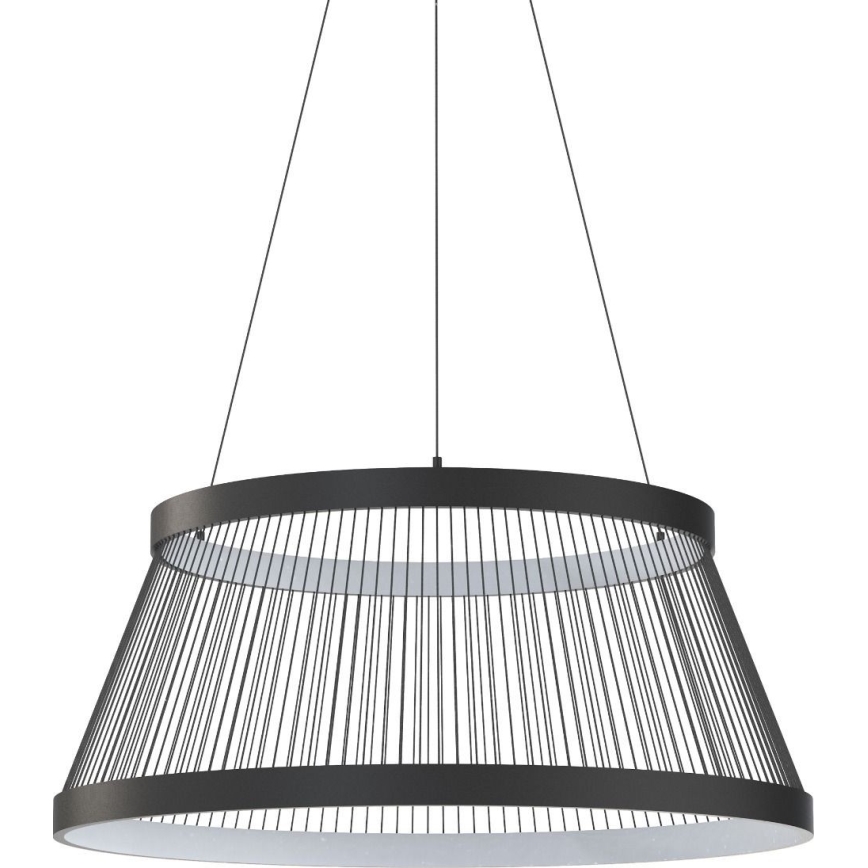 Zuma Line - LED Aptumšojama lustra ar auklu LED/53W/230V 2700-6000K melna + tālvadības pults