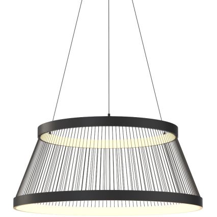 Zuma Line - LED Aptumšojama lustra ar auklu LED/53W/230V 2700-6000K melna + tālvadības pults