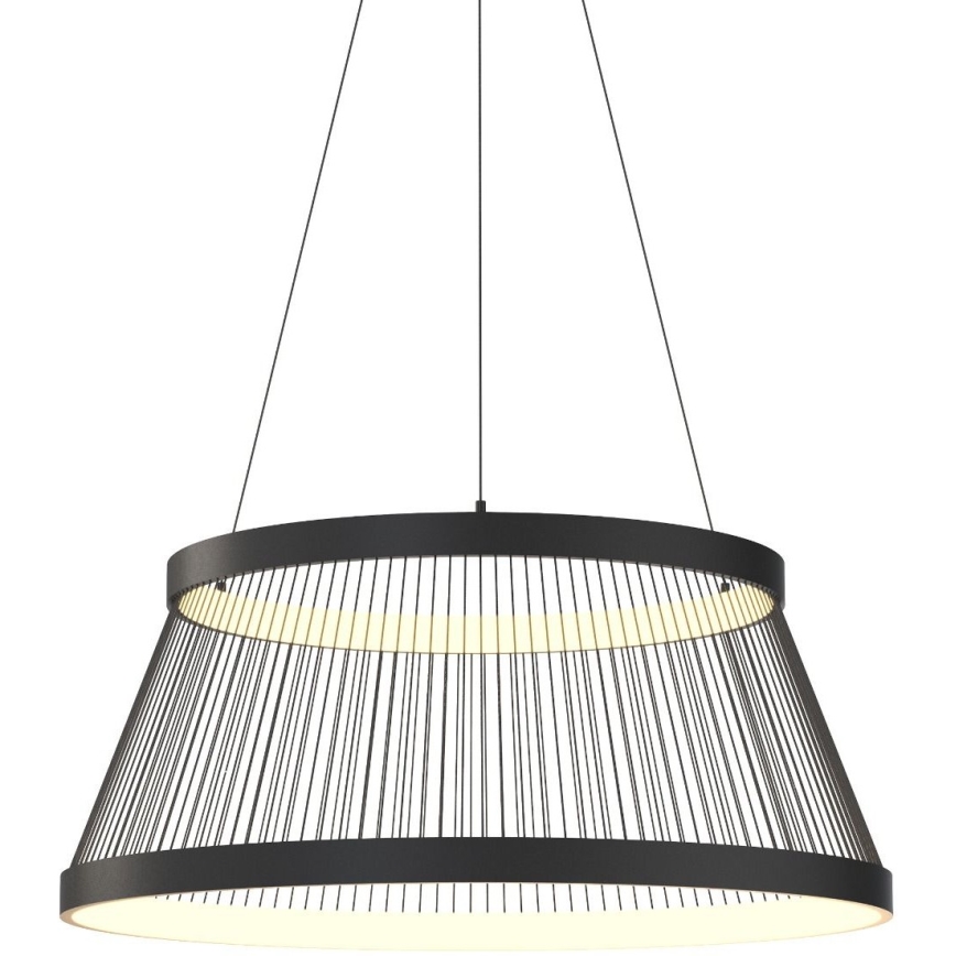 Zuma Line - LED Aptumšojama lustra ar auklu LED/53W/230V 2700-6000K melna + tālvadības pults