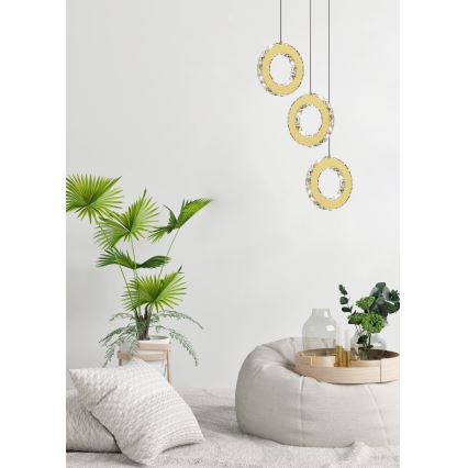 Zuma Line - aptumšojama LED lustra ar vadu LED/10W/230V zelta