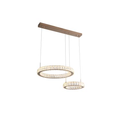 Zuma Line - LED lustra uz troses LED/36W/230V rožu zelts