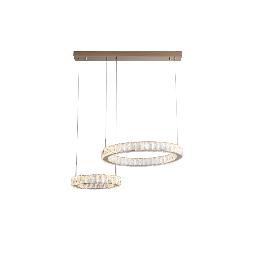 Zuma Line - LED lustra uz troses LED/36W/230V rožu zelts