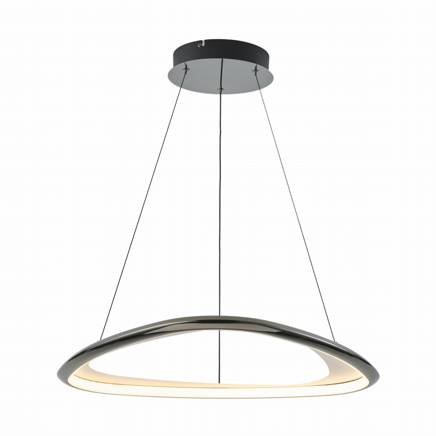 Zuma Line - LED Aptumšojama lustra ar auklu LED/34W/230V 3000K melna spīdīgi hromēts