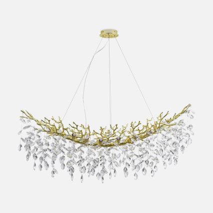 Zuma Line - lustra uz troses, 14xG9/3,5W/230V, 115x40 cm, zelta krāsā