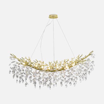 Zuma Line - lustra uz troses, 14xG9/3,5W/230V, 115x40 cm, zelta krāsā