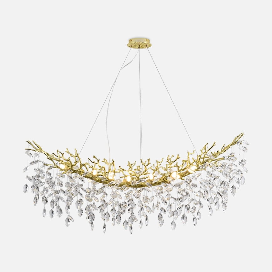 Zuma Line - lustra uz troses, 14xG9/3,5W/230V, 115x40 cm, zelta krāsā