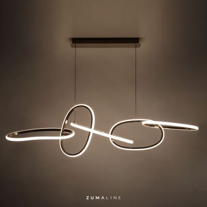 Zuma Line - LED Aptumšojama lustra ar auklu LED/56W/230V zelta