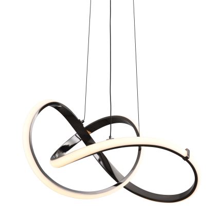 Zuma Line - LED Aptumšojama lustra ar auklu LED/44W/230V melna