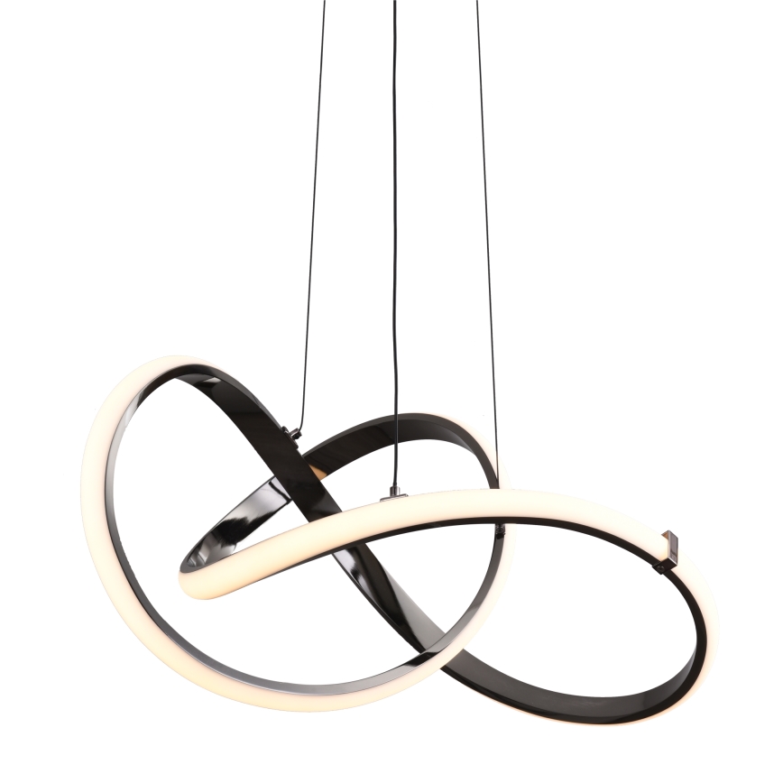 Zuma Line - LED Aptumšojama lustra ar auklu LED/44W/230V melna