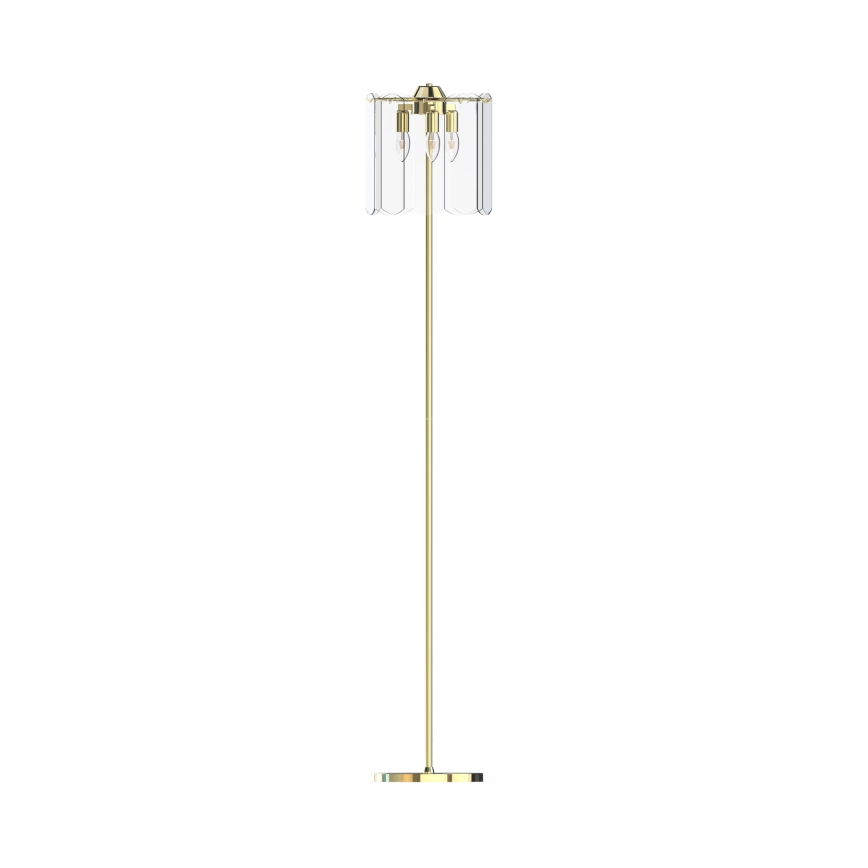 Zuma Line - Grīdas stāvlampa 3xE14/40W/230V zelta