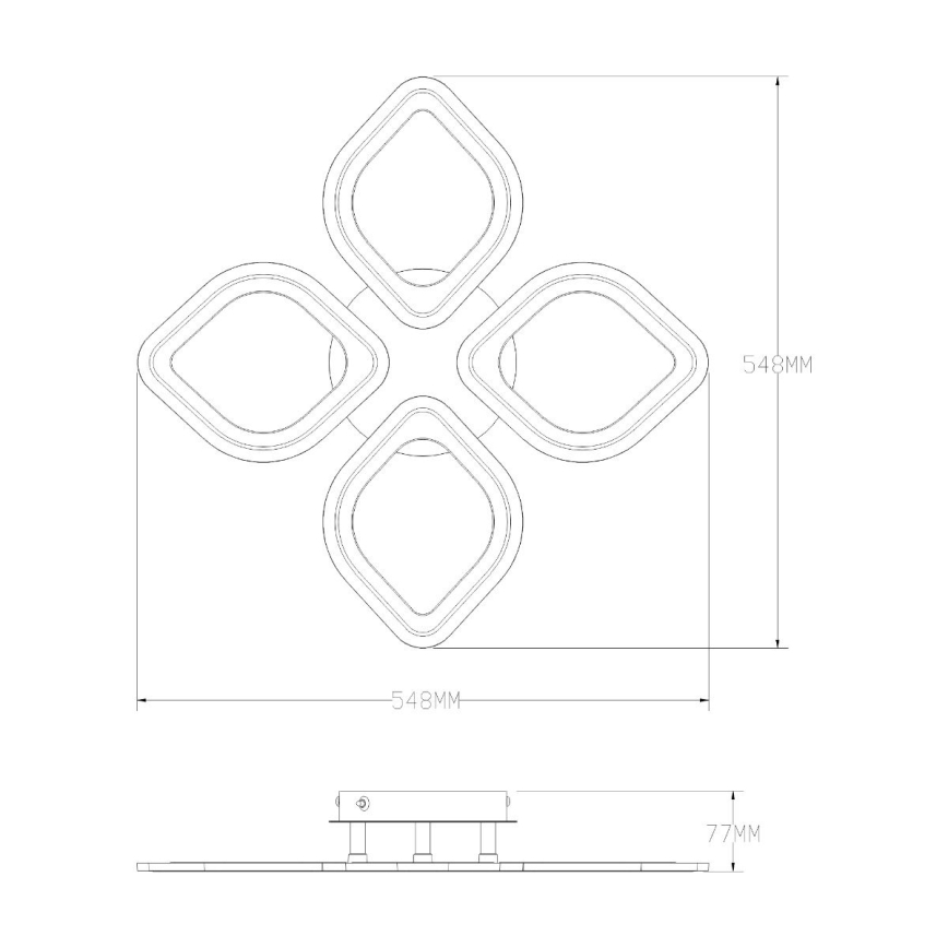 Zuma Line - LED Aptumšojama griestu lampa LED/30W/230V 3000-6000K balta + tālvadības pults