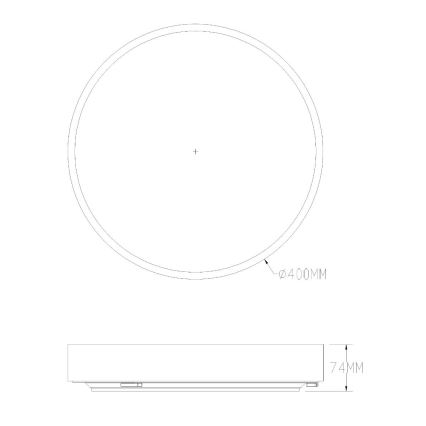 Zuma Line - LED Aptumšojama vannas istabas griestu lampa LED/36W/230V 3000-6000K d. 40 cm IP44 misiņš + tālvadības pults