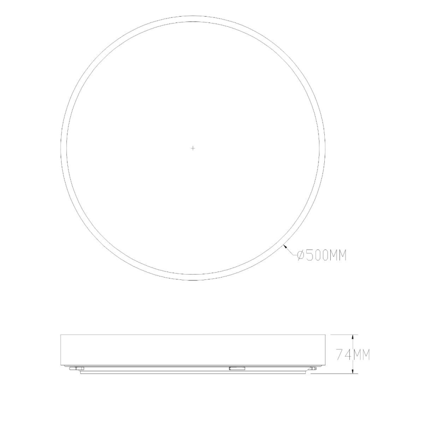 Zuma Line - LED Aptumšojama vannas istabas griestu lampa LED/50W/230V 3000-6000K d. 50 cm IP44 misiņš + tālvadības pults