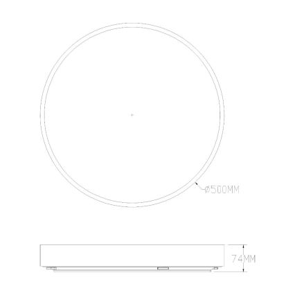 Zuma Line - LED Aptumšojama vannas istabas griestu lampa LED/50W/230V 3000-6000K d. 50 cm IP44 zelta + tālvadības pults