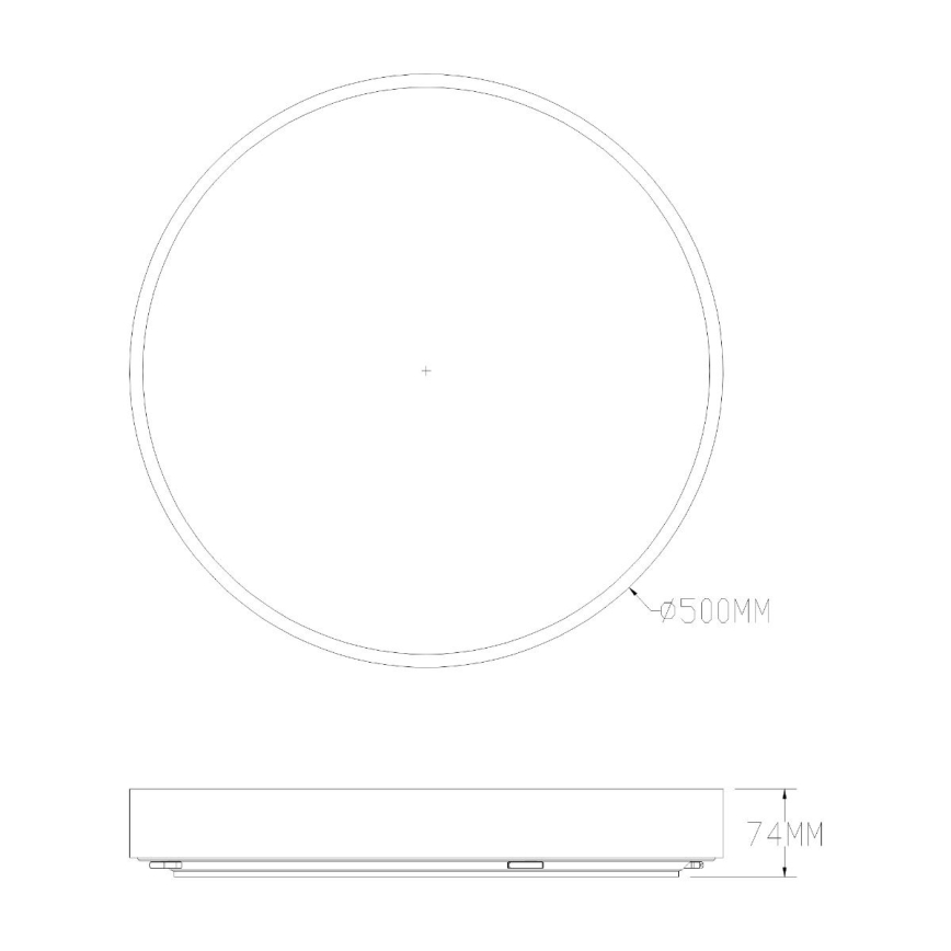 Zuma Line - LED Aptumšojama vannas istabas griestu lampa LED/50W/230V 3000-6000K d. 50 cm IP44 zelta + tālvadības pults