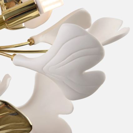 Zuma Line - Uz virsmas montējams griestu lustrs 6xG9/42W/230V Ø 70 cm zelta krāsas