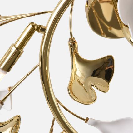 Zuma Line - Uz virsmas montējams griestu lustrs 6xG9/42W/230V Ø 70 cm zelta krāsas