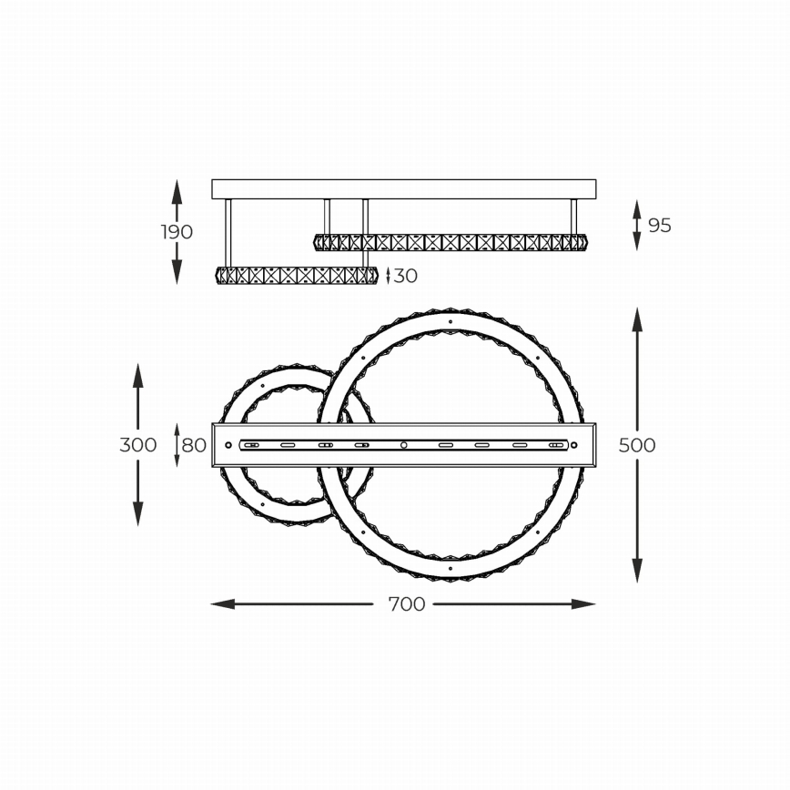 Zuma Line - LED dimējama griestu lampa LED/36W/230V zelta